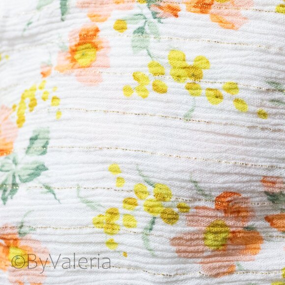 Cupcakes & Cashmere Floral Peasant Off-Shoulder Ruffle Mini Dress Size S Resort - Picture 9 of 9